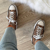 Lace Up Chunky High Top Sneakers